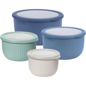 Oggi Set of 4 Prep, Store & Serve Plasti...