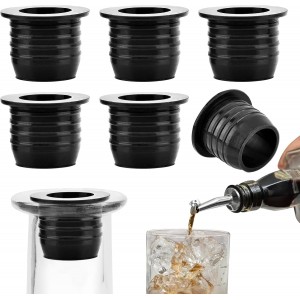 6pcs Liquor Pourer Adapters, 1inch/25mm Liquor Pourer Adapter for Large Olive Oil Bottles and Liquor Bottles, Coverts Liquor or Oil Pourer Spout into a Large Pour Spout