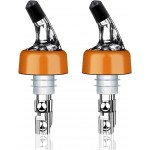 2 Pack Automatic Measured Bottle Pourer Spout - Quick Shot Spirit Measure Liquor Pourer with Dust Caps, Measuring Wine Spouts Dispenser for Cocktail Home Bar (1.0oz/30ml -2 Pack)