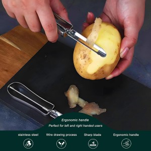 Potato Peelers for Kitchen, 2 Pcs, Just Like Mom's old steel Peeler