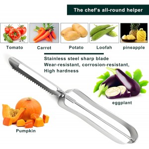 Potato Peelers for Kitchen, 2 Pcs, Just Like Mom's old steel Peeler