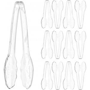 12 Pack Large Plastic Serving Tongs For ...