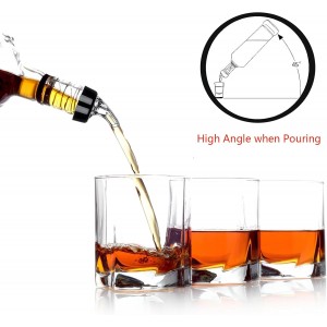 Aimery Automatic Measured Bottle Pourer-Quick Shot Spirit Liquor Bottle Pourer with Dust Caps,For Wine Cocktail Dispenser Home Bar Tools 1 oz / 30ml - (4 pack)