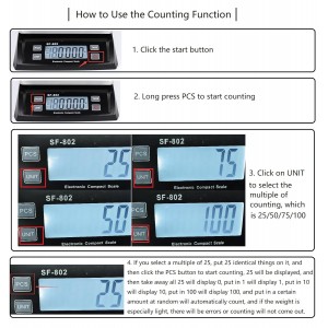 Large Digital Kitchen Scale 66LB 30kg Commercial Food Scale Stainless Bread Scale with LCD Display Commercial Weighing Devices for Baking Cooking(Silver)