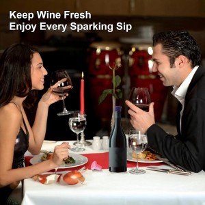 8 PCS MultiColor Silicone Wine Stoppers, Reusable Sparkling & Champagne Corks, Sealed Beverages Beer Bottle Caps, Keeps Wine Fresh