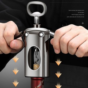 TsoLay Wing Corkscrews, Corkscrew Wine Opener, Wine Corkscrew Stainless Steel Bottle Openers with Ergonomic, High-Strength Drill Bit for Strong Penetration, for Restaurant Kitchen Home