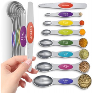Premium Magnetic Measuring Spoons Set|St...