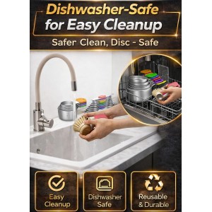 Magnetic Measuring Cups and Spoons Set304 Stainless Steel Dual Scale Set of 15, Strong N52 Magnetic Nesting Design with Leveler, for Dry&Liquid Ingredients, Dishwasher Safe(Colorful)