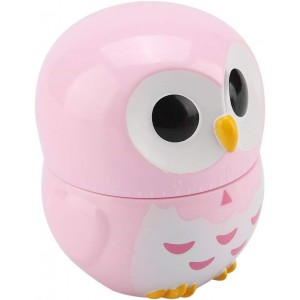 Owl Kitchen Timer, Kitchen Timer Owl Mechanical Home Cooking Counters Clock Portable Alarm Clock Kitchen Cooking Tool (Pink)