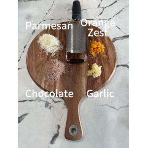 Stainless Steel Ultra Fine Cheese Grater Great for Hard Cheeses, Chocolate, Nutmeg, and Lemon Zest - EJKJ Kitchenware