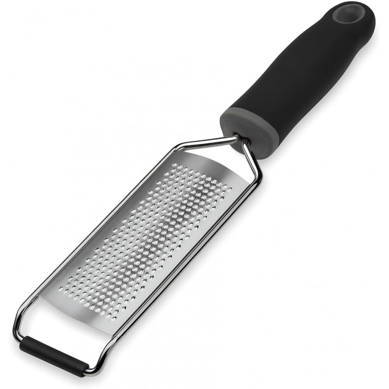 Stainless Steel Ultra Fine Cheese Grater Great for Hard Cheeses, Chocolate, Nutmeg, and Lemon Zest - EJKJ Kitchenware