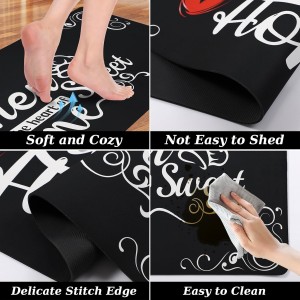 Kitchen Mats for Floor 3 Pieces Set, Non Slip Cushioned Runners Waterproof Comfort Kitchen Rugs and Mats Farmhouse Chef Mat Carpet for Sink,Laundry Room