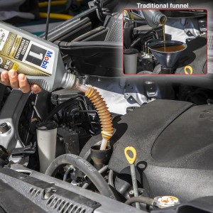 Extendable No-Drip Pour Spout for Quart and Gallon Jugs, Vented, Adjustable 6 to 10 Inch, Collapsible, Universal Fit - 3 Pack