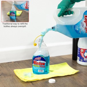 Extendable No-Drip Pour Spout for Quart and Gallon Jugs, Vented, Adjustable 6 to 10 Inch, Collapsible, Universal Fit - 3 Pack