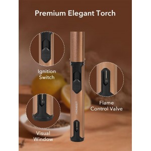 23Pcs Whiskey Smoker Kit with Torch-12 Wood Chips, Ice Ball Mold, Cocktail Smoker Infuser Kit, Old Fashioned Drink Smoker Kit, Birthday Bourbon Whiskey Gifts for Men,Dad,Him, Valentine's Day Gifts