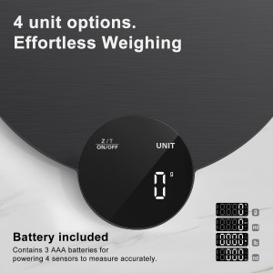 Ultrean 1g/0.1oz Precision Food Scale, HD LED Display Digital Kitchen Scale, Stainless Steel, 11lb Capacity for Cooking Baking (Batteries Included)