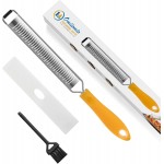 Lemon Zester & Heavy Duty Cheese Grater & Vegetable Grater — Parmesan Cheese Lemon, Garlic, Nutmeg, Chocolate, Fruits, Vegetables, Ginger - Cheese Shredder & Stainless Steel Grater