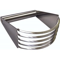 FixtureDisplays® Stainless Steel Pastry Blender and Dough Cutter - Versatile Flour Mixer for Pasta, Pie Crust, and Cake 15015-NEW-NF