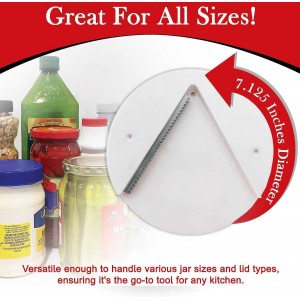 Jar Opener - Under Cabinet Jar Openers for Seniors With Arthritis or Weak Hands - Under Counter Can Opener-Jar Lid & Bottle Cap Opener Tool