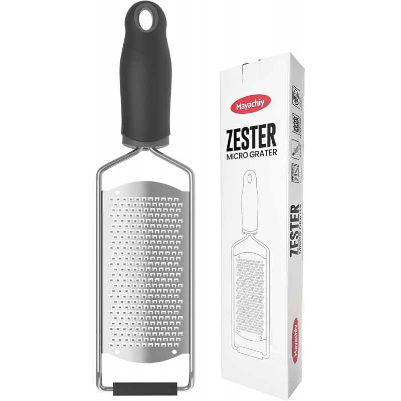Cheese Grater, Lemon Zester, Fine Cheese Grater with Handle, Width 2.5 inch