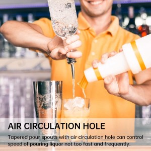 12 Pcs Pour Spouts for Liquor Bottles, Liquor Pour Stainless Steel Classic Bottle Speed Pourers with Tapered Spout，Free Flow Pourers，Most Fit Classic Bottle's Lip 3/4