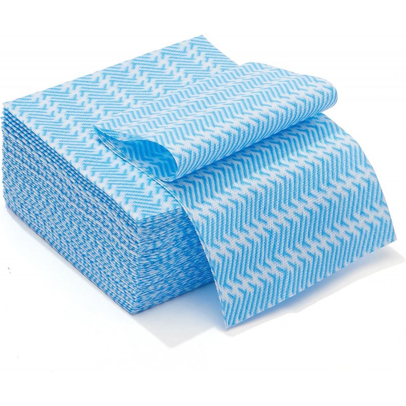 Handi Wipes Reusable Cloths Disposable Cleaning Towels Dry Kitchen Wipes Reusable Dish Towel Washcloths Dry Fast Multi-Purpose Heavy Duty Towels, Thick and Absorbnet 40 Count/Pack, Blue