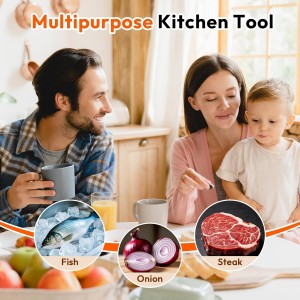 Onion Slicer, Stainless Steel Onion Holder for Slicing with Protective Case, Onion Cutter Tool for Meat Lemon Potato Tomato Avocado Egg Kitchen Slicing Assistant Tool (1 PCS)