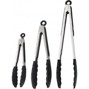 Kitchen Tongs with Silicone Tips, Kitche...