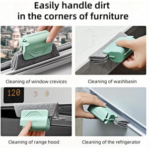 Magic Window Track Cleaner, 2024 Upgraded Window Groove Cleaning Brush Tools Set, Hand-held Window Track Cleaner Brushes Tools Set for Window lides Gaps Tile Lines Shutter Car Vents (Mix 3PCS)