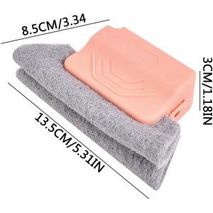 Magic Window Track Cleaner, 2024 Upgraded Window Groove Cleaning Brush Tools Set, Hand-held Window Track Cleaner Brushes Tools Set for Window lides Gaps Tile Lines Shutter Car Vents (Mix 3PCS)