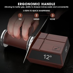 imarku Rolling Knife Sharpener for Ultra Razor Sharp Edges, Magnetic 4-Angle Knife Sharpening Kit, Rolling Knife Sharpener Kit with 2 Diamond Discs for Sharpening and Honing, 12, 13, 15, 20 Degree