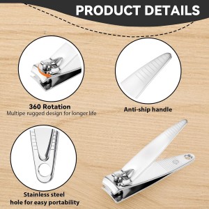 100 Pieces Nail Clippers Bulk for Men Women Adult, Ultra Sharp Stainless Steel Fingernail & Toenail Clippers Set, Flat Portable Travel Fingernails Sturdy Trimmer Pointed Pedicure Manicure Care Tool