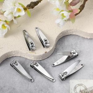 100 Pieces Nail Clippers Bulk for Men Women Adult, Ultra Sharp Stainless Steel Fingernail & Toenail Clippers Set, Flat Portable Travel Fingernails Sturdy Trimmer Pointed Pedicure Manicure Care Tool