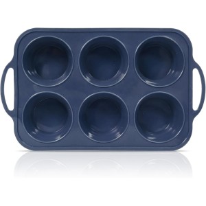 Jumbo Silicone Muffin Pan with Metal Fra...