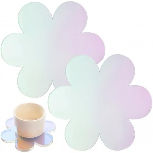 PH PandaHall 2pcs Acrylic Flower Coaster...