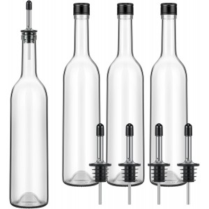 Maxdot 4 Pcs Long Neck Bottle with Poure...