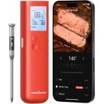 ThermoMaven Smart Bluetooth Wireless Meat Thermometer, 10X Enhanced Sub-1G Signal and Stability, Standalone Display Base, Certified Accuracy ±0.5°F, WiFi Unlimited Range for BBQ, Oven, Smoker, Grill