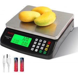Large Digital Kitchen Scale Black 30kg/6...