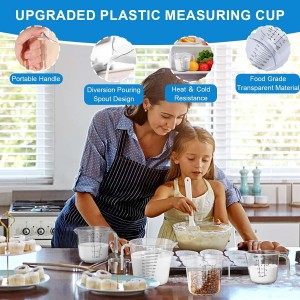 Measuring Cups and Spoons Set 22 Piece, 11 Stainless Steel Nesting Measuring Spoons and Cups with 4 Plastic Measuring Cup, 3 Funnel, 3 Brush, 1 Ruler, Measuring Cup Set for Kitchen Baking Liquid Dry