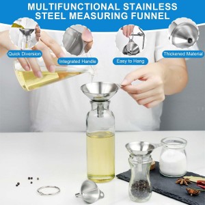 Measuring Cups and Spoons Set 22 Piece, 11 Stainless Steel Nesting Measuring Spoons and Cups with 4 Plastic Measuring Cup, 3 Funnel, 3 Brush, 1 Ruler, Measuring Cup Set for Kitchen Baking Liquid Dry