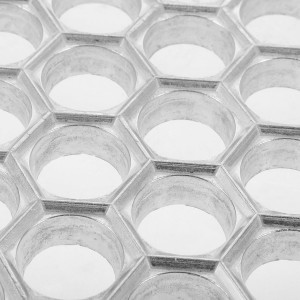 KICHOUSE Russian Pelmeni Maker Dumpling Mold with 61 Holes Aluminum Alloy Kitchen Tool for Homemade Ravioli Potstickers and Wonton Dough Press