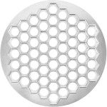 KICHOUSE Russian Pelmeni Maker Dumpling Mold with 61 Holes Aluminum Alloy Kitchen Tool for Homemade Ravioli Potstickers and Wonton Dough Press