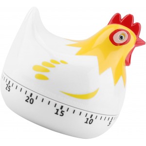 Chicken Pattern Timer, Kitchen Timer Reminder Cooking Countdown Timer for Cooking Baking Timer (White)