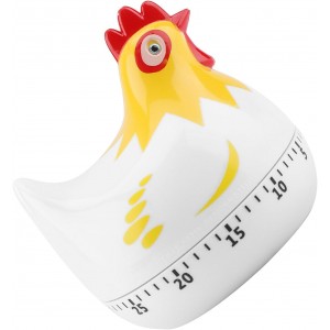 Chicken Pattern Timer, Kitchen Timer Reminder Cooking Countdown Timer for Cooking Baking Timer (White)