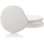 Diatomaceous Earth Coasters Set of 4，Cool Absorbent Quick-Dry Drink Coasters for Desks, Cute Modern Stone Design with Stylish White Aesthetic (4, White)