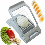 Annie & Mia Design Egg Slicer, Stainless Steel Wires Dishwasher Safe Aluminum Alloy Heavy Duty Multipurpose Cutter For Hard Boiled Eggs or Strawberry, Butter, Kiwi
