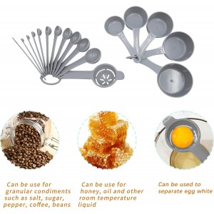 Tongjude 72 Pieces Silicone Bakeware Set, Nonstick Baking Pans Set, Easy Release Oven Silicone Pan for Kitchen with Cake Pans, Loaf Pans, Baking Cups, Measuring Cups and Spoons Set, Grey