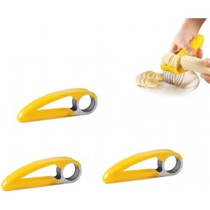 3Pcs Yellow Food Manual Slicer Banana St...