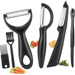 Senbowe Upgrade Potato Peeler for Kitchen, 6PCS Stainless Steel Vegetable Peeler, I and Y Veggie Food Peeler for Apple Fruit Carrot Zucchini Cucumber,Good Grip Makes Peeling Very Easy