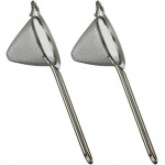 Fine Mesh Cocktail Strainer, Stainless Steel, Long Handle Set of 2 (Stainless Steel set of 2)